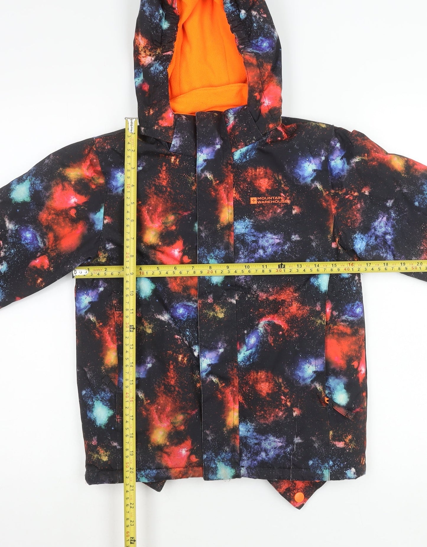 Mountain Warehouse Boys Multicoloured Galaxy Ski Jacket 7-8Y Hooded Winter Coat