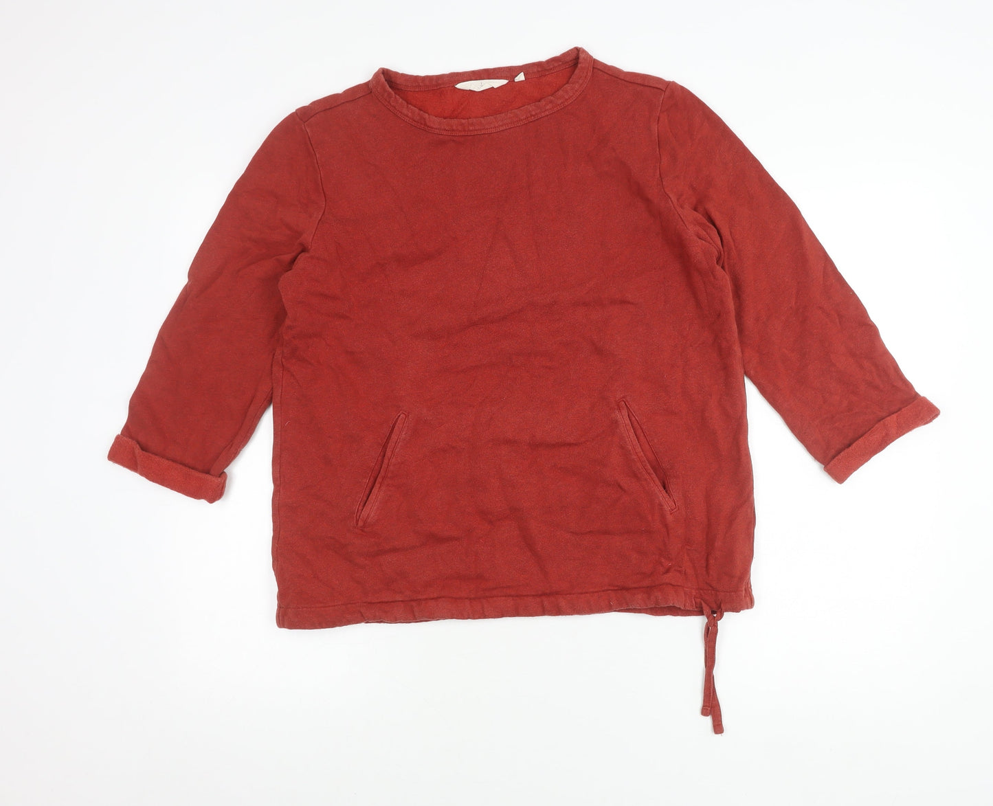 Seasalt Cornwall Women’s Red Cotton Pullover Sweatshirt UK 12