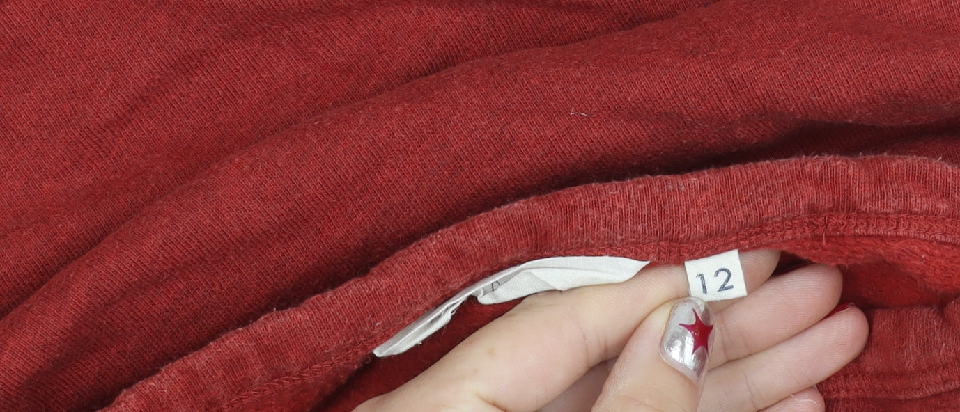 Seasalt Cornwall Women’s Red Cotton Pullover Sweatshirt UK 12