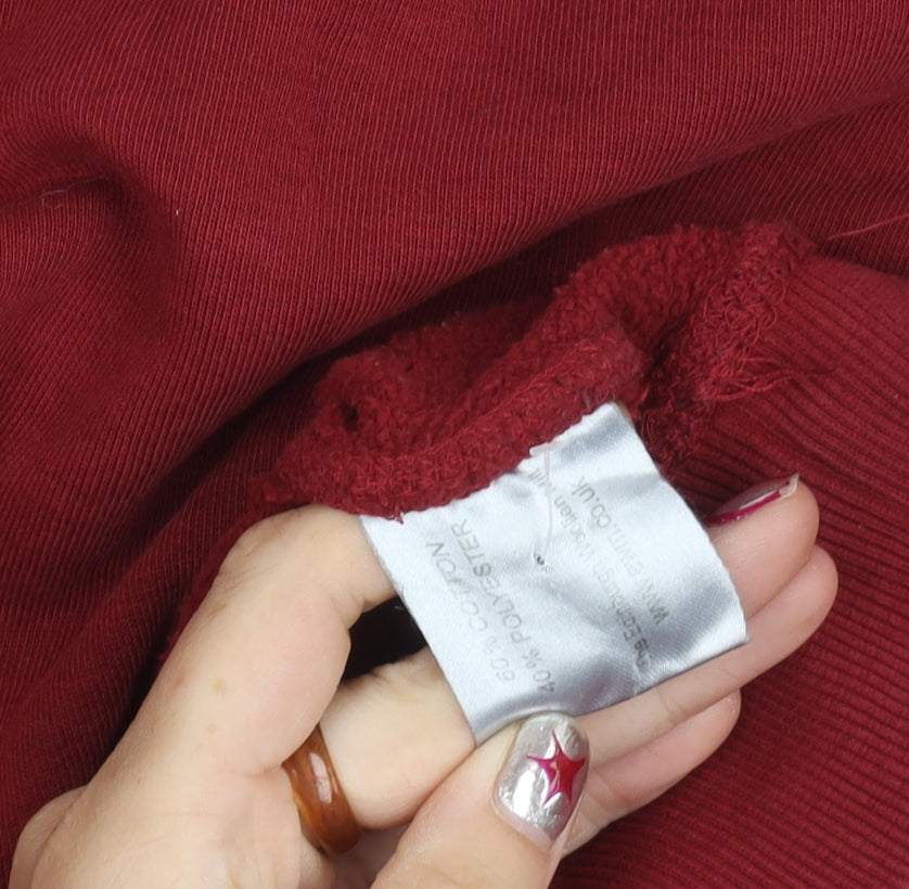 James Pringle Men’s Red XL Long Sleeve Cotton Blend Polo Shirt