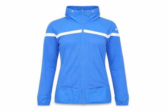 Nike Men's Blue Small Track Jacket Lightweight Dri-Fit Athletic