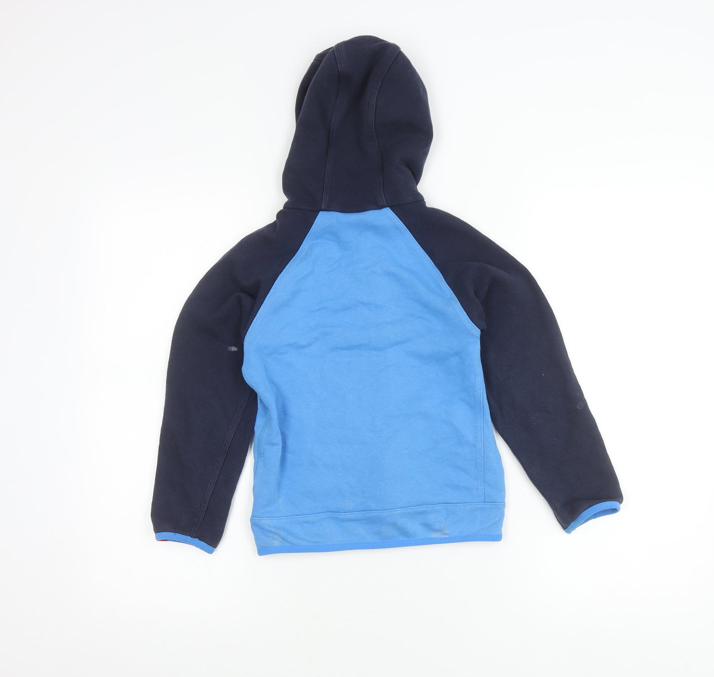 Nike Boys Blue Full Zip Hoodie Jacket 6-7Y Cotton Blend Sportswear