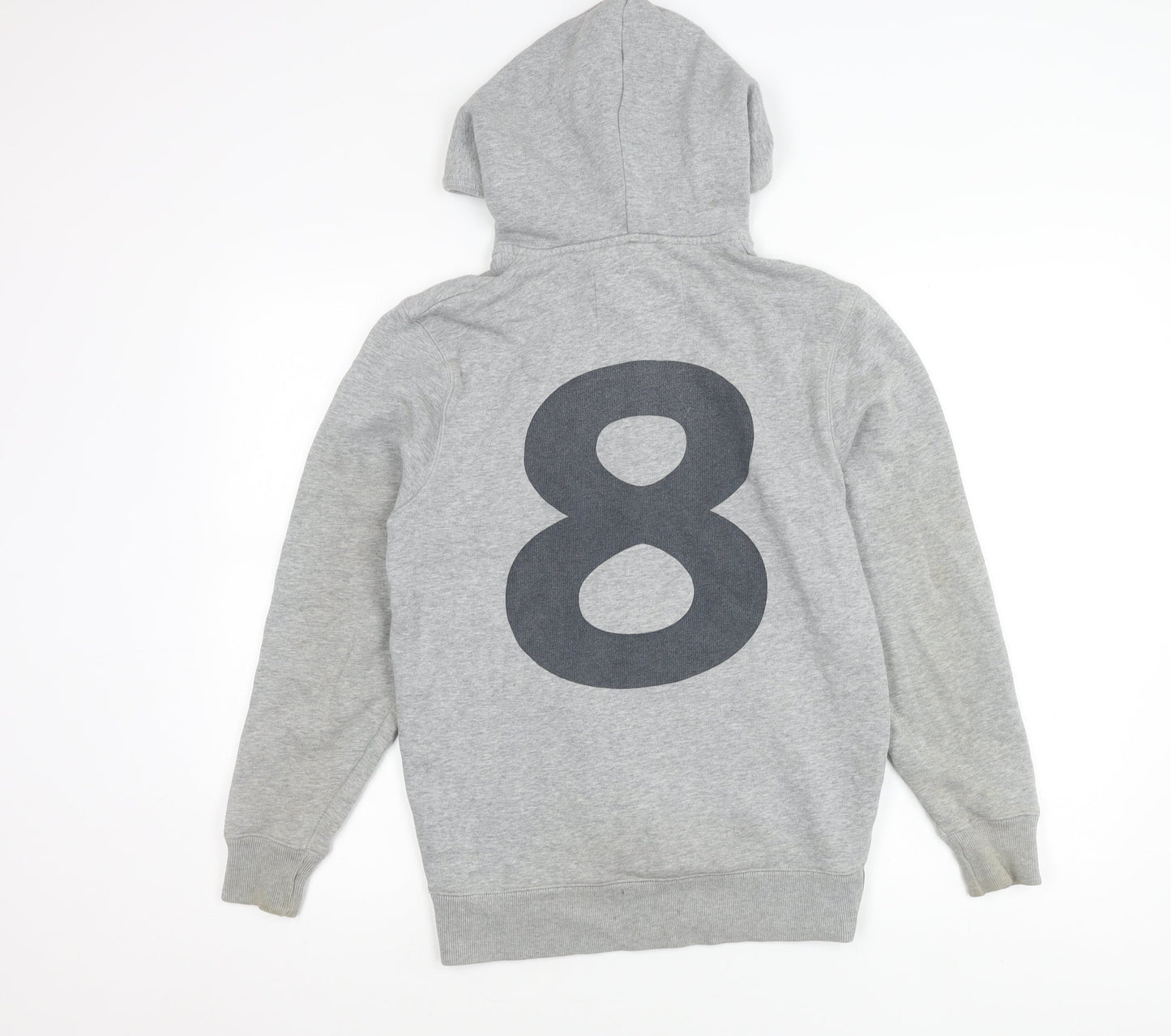 Jack Wills Mens Grey XS Hooded Full Zip Fleece Jacket