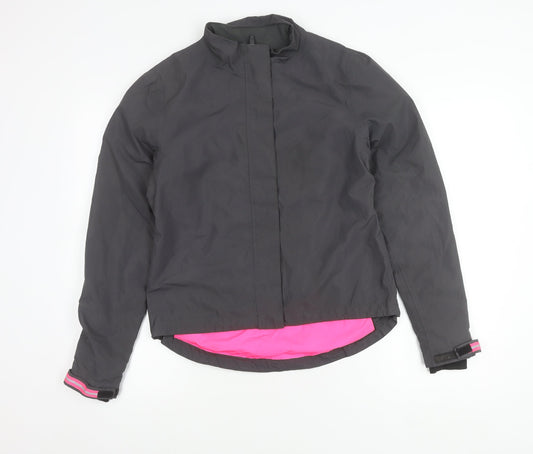Crane Womens Black Size 8 Windbreaker Jacket Lightweight Cycling