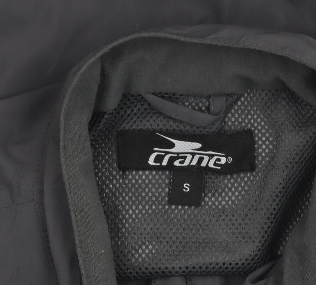 Crane Womens Black Size 8 Windbreaker Jacket Lightweight Cycling