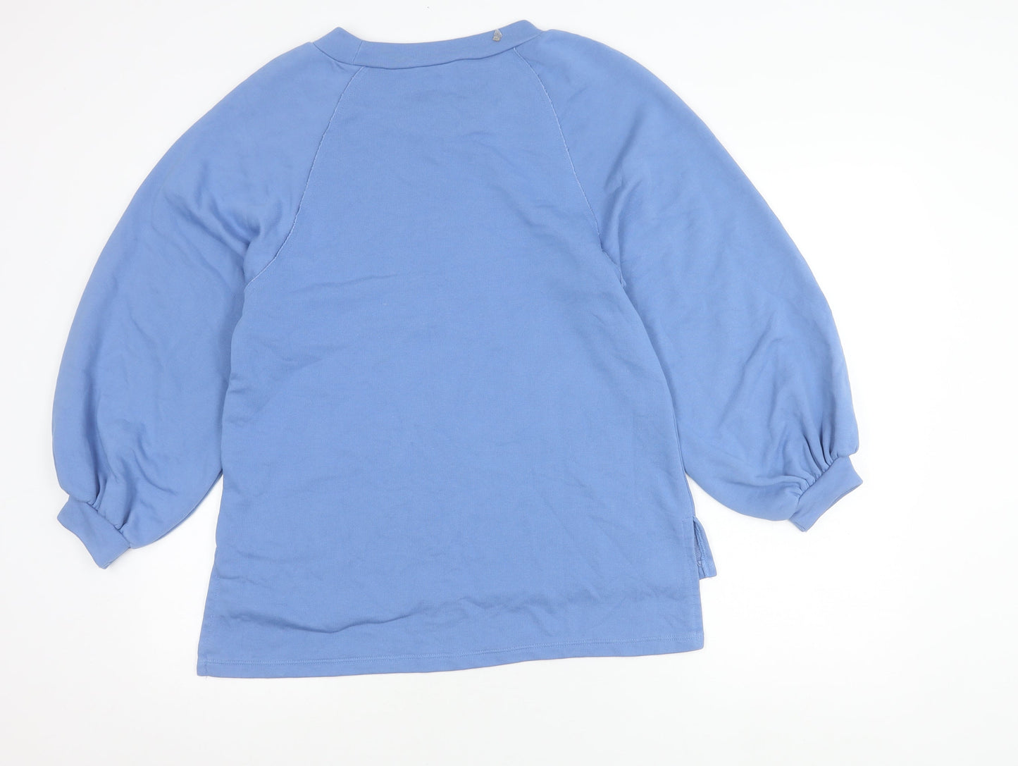 Oasis Women’s Blue Pullover Jumper Size S Crew Neck Raglan Sleeve