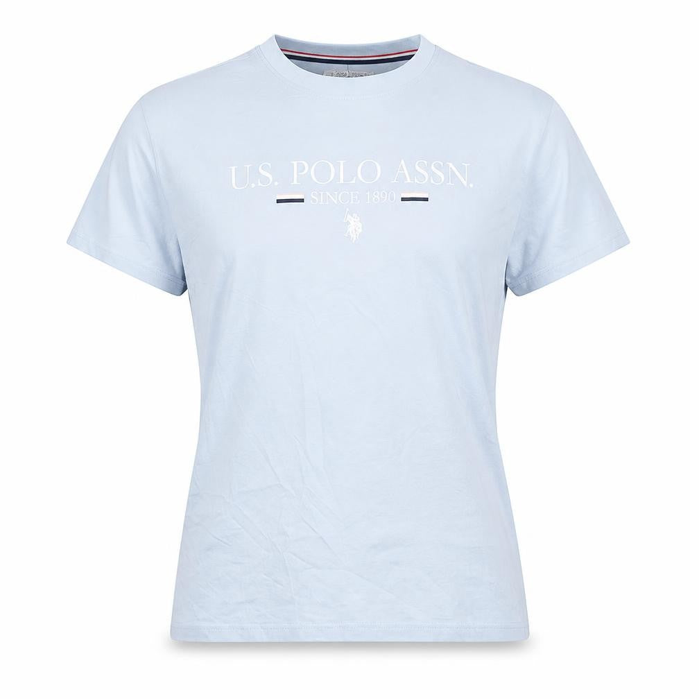 Womens UK Size XS U.S. Polo Assn. Blue 100% Cotton T-Shirt