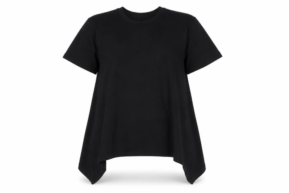 ASOS DESIGN Womens Black Size 6 Basic Cotton Short Sleeve T-Shirt
