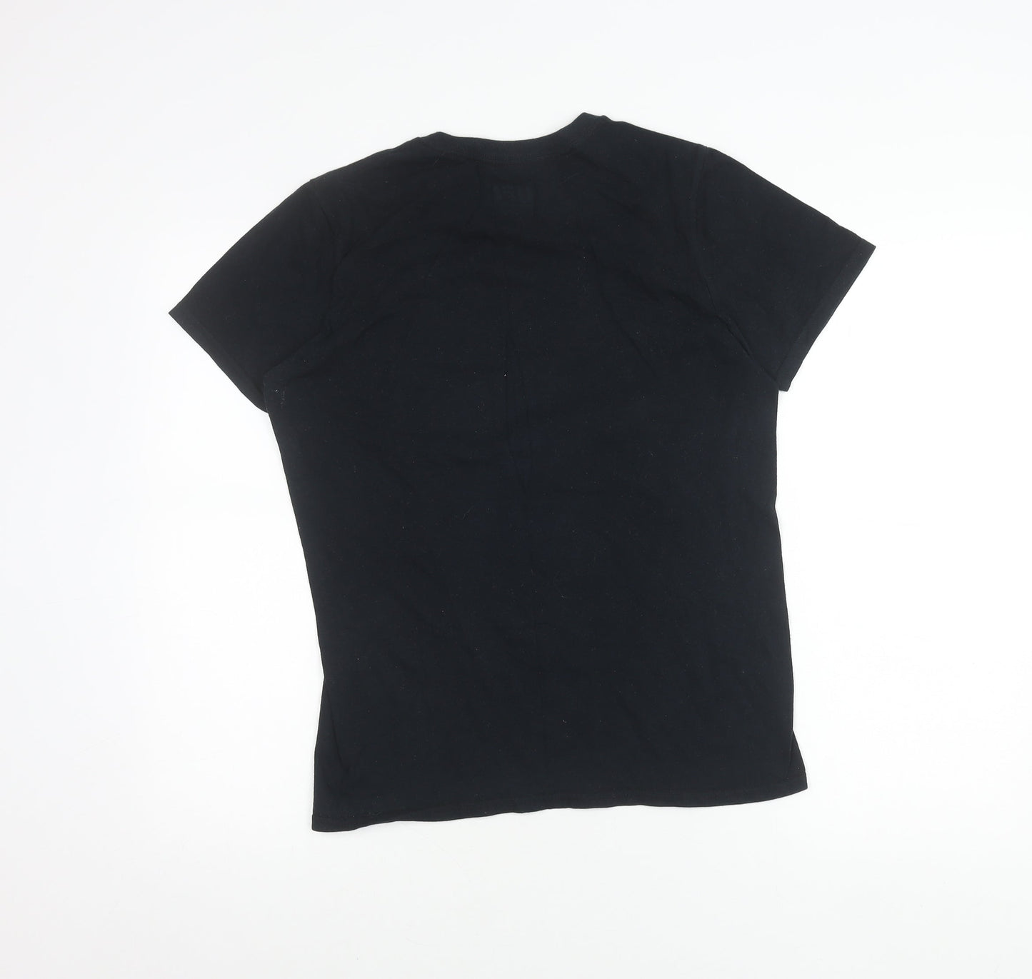 UFC Mens Black Small Graphic Sports T-Shirt Crew Neck Regular Fit