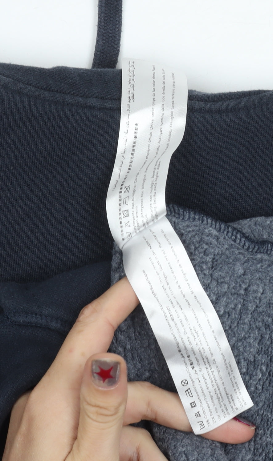 Jack Wills Womens Navy Hoodie UK 12 Cotton Blend Pullover Logo Graphic