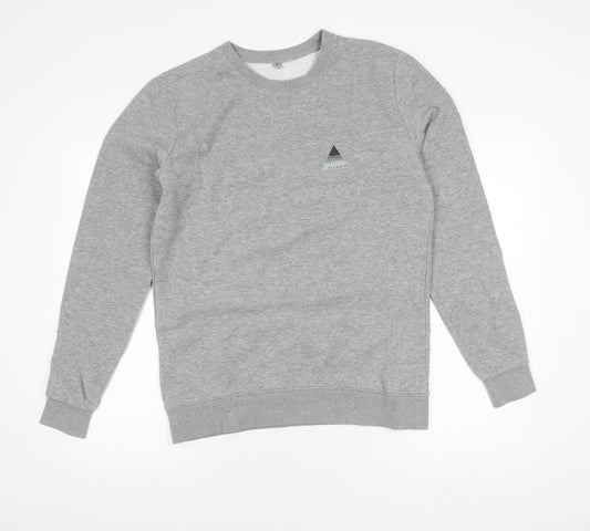 Continental Men’s Grey M Pullover Sweatshirt Logo Crew Neck