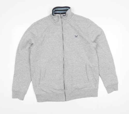 Crew Clothing Company Men's Grey Full Zip Jacket Size M Regular Fit