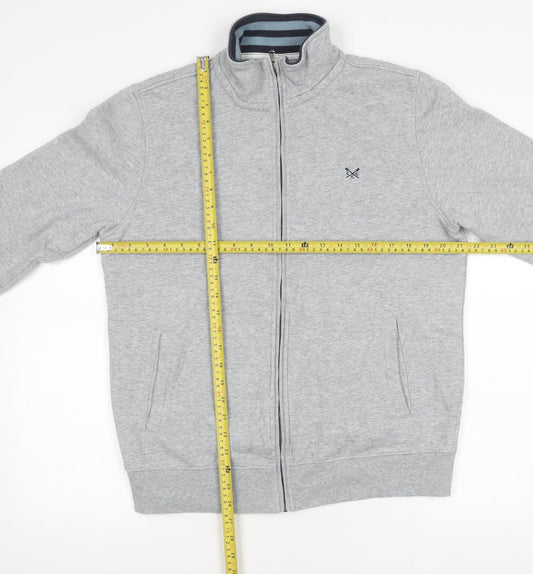 Crew Clothing Company Men's Grey Full Zip Jacket Size M Regular Fit