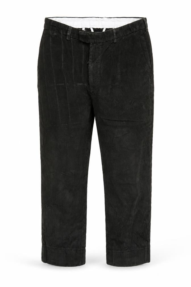 James Pringle Mens Black Corduroy Trousers 40W 31L Straight Leg