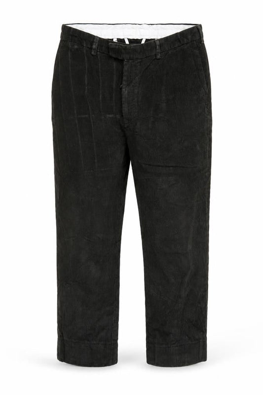 James Pringle Mens Black Corduroy Trousers 40W 31L Straight Leg