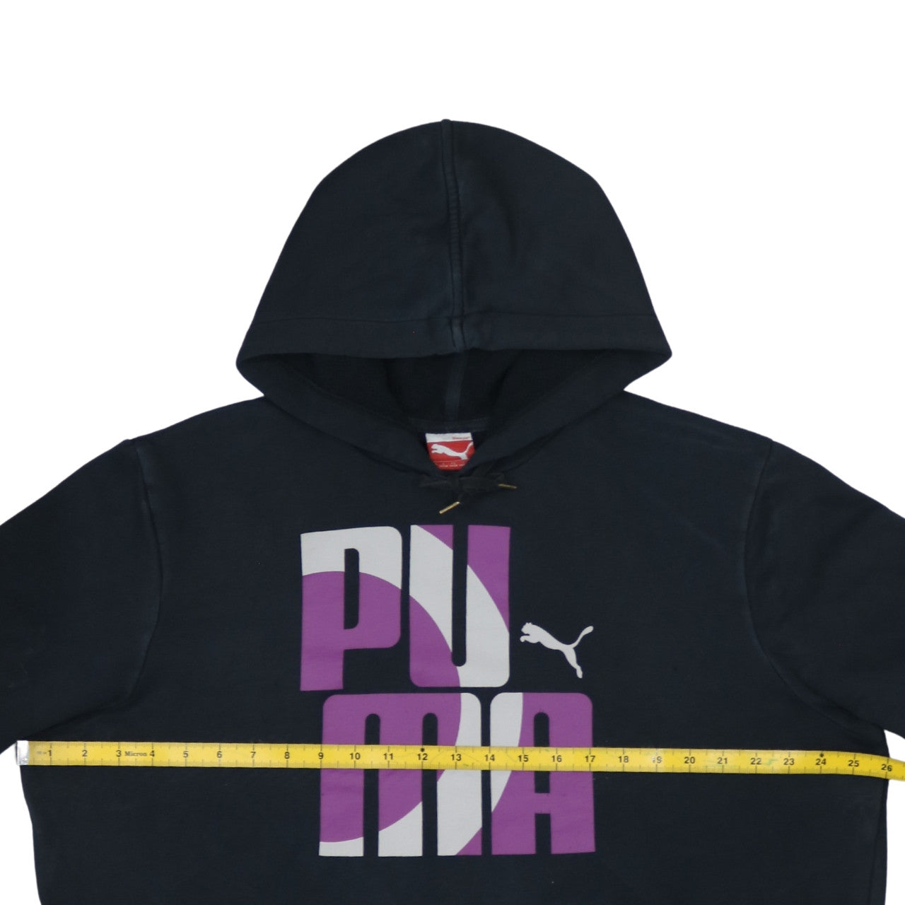 Puma Mens Black XL Pullover Hoodie Sweatshirt Graphic Logo Sportswear