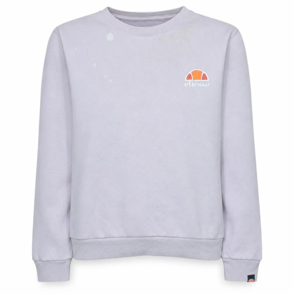 Womens UK 10 Regular ellesse Purple Pullover Sweatshirt
