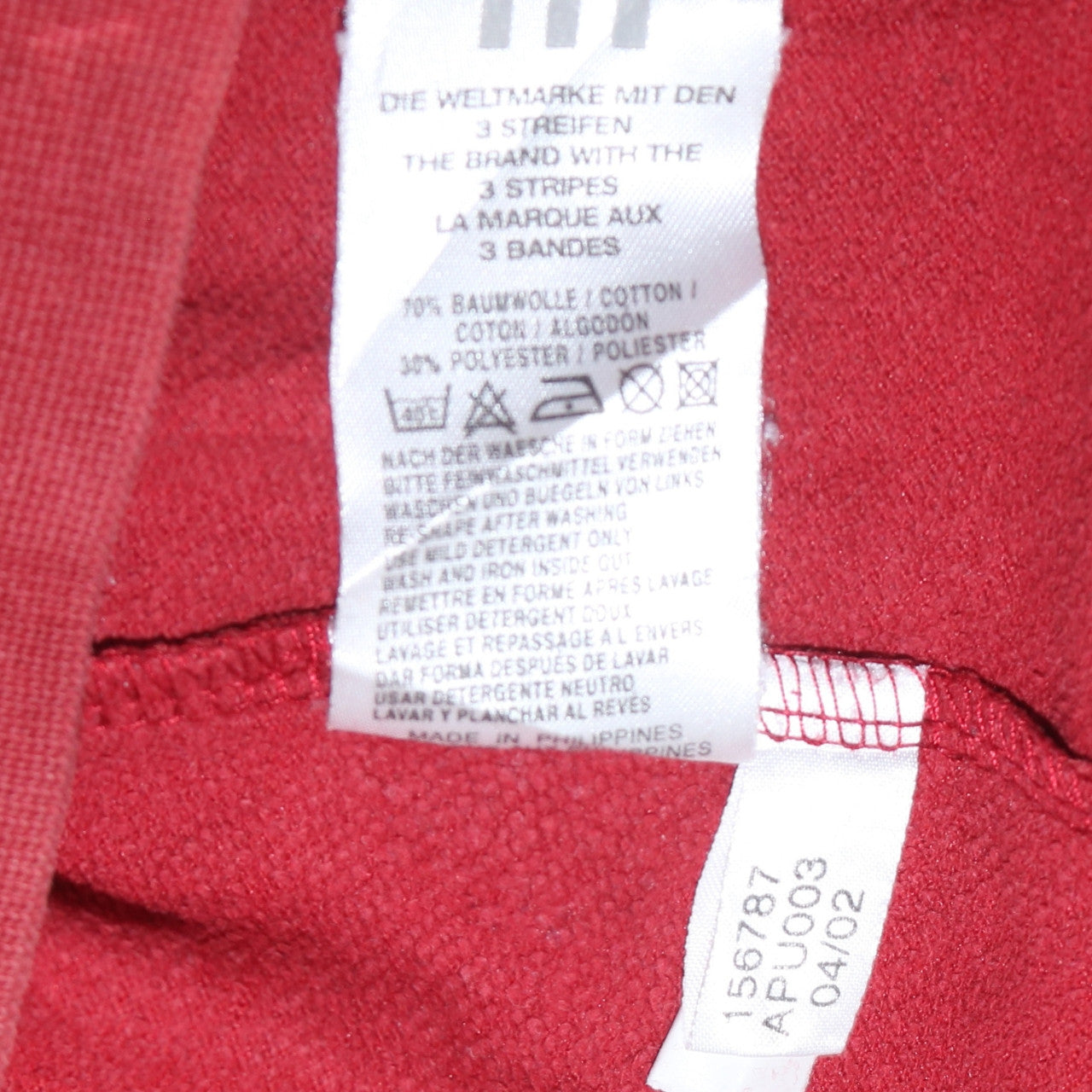 Adidas Men’s Red Crew Neck Sweatshirt L Sports Pullover