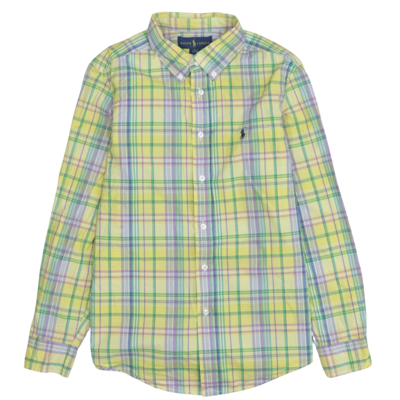 Ralph Lauren Teens Multicoloured Check Button-Up Shirt Size 14 Cotton