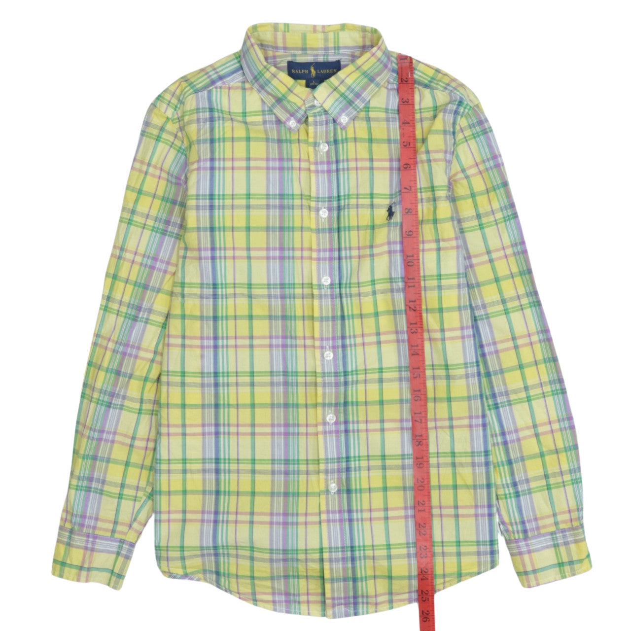 Ralph Lauren Teens Multicoloured Check Button-Up Shirt Size 14 Cotton