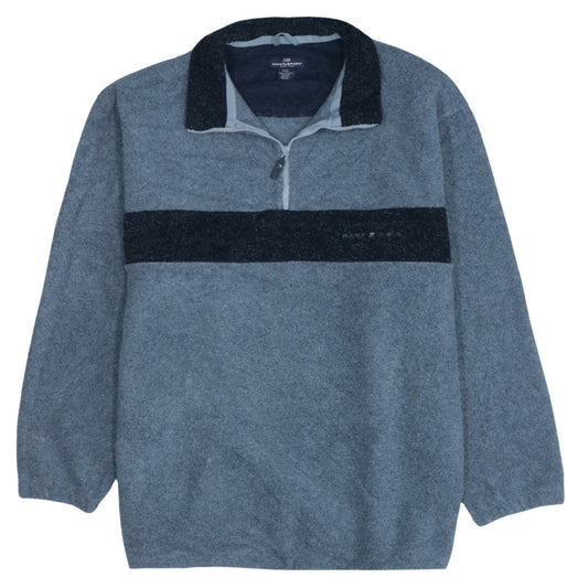 Gant Mens Grey 3XL Fleece 1/4 Zip Pullover Sweatshirt