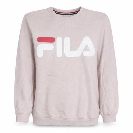 Womens UK S Regular FILA Pink Pullover Sweatshirt