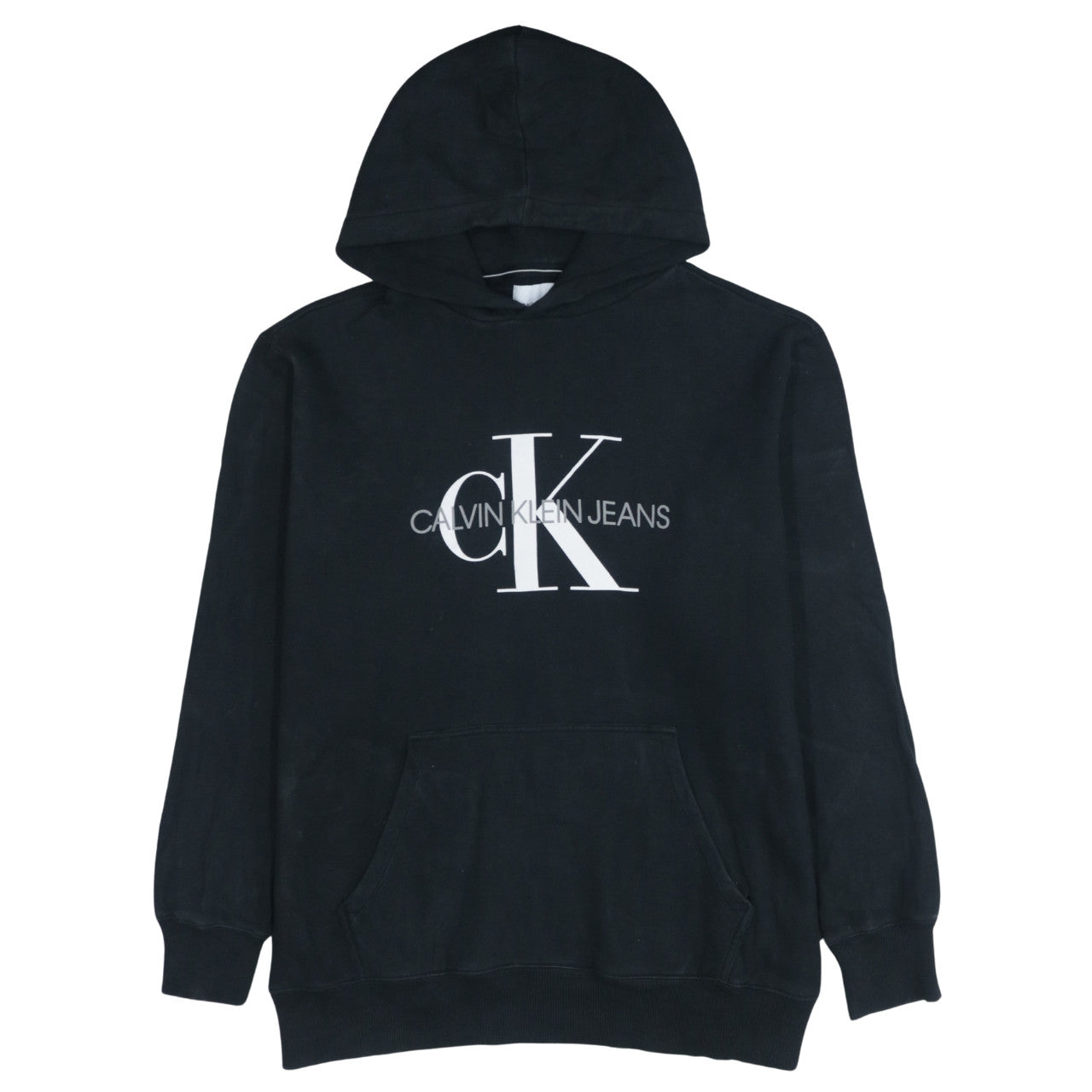 Calvin Klein Jeans Men’s Black 3XL Hoodie Pullover Logo Cotton