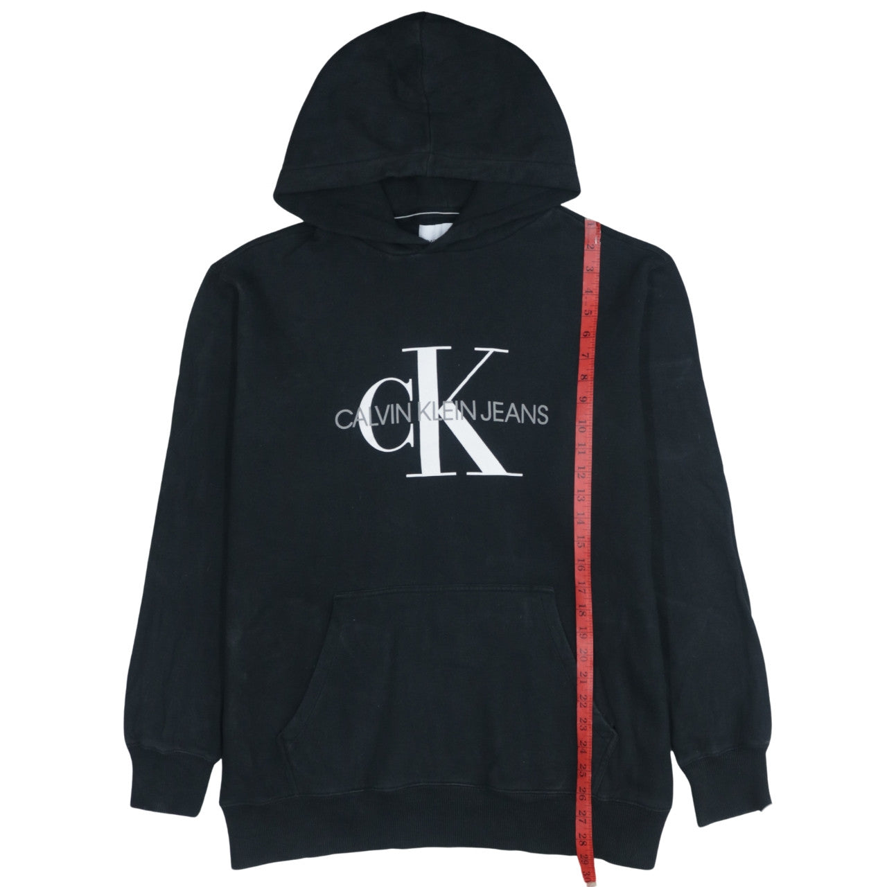 Calvin Klein Jeans Men’s Black 3XL Hoodie Pullover Logo Cotton