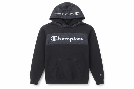 Mens UK XS Regular Champion Black Pullover Hoodie