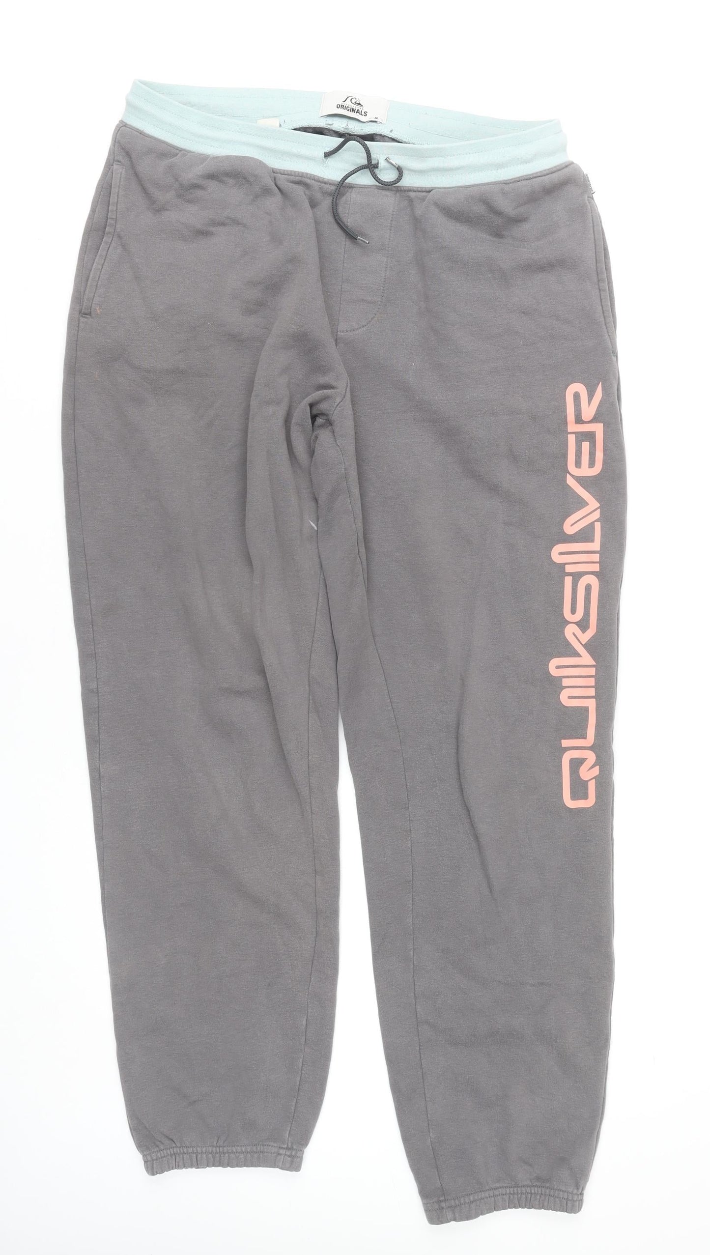 Quiksilver Unisex Grey Jogger Sweatpants M Cotton Blend