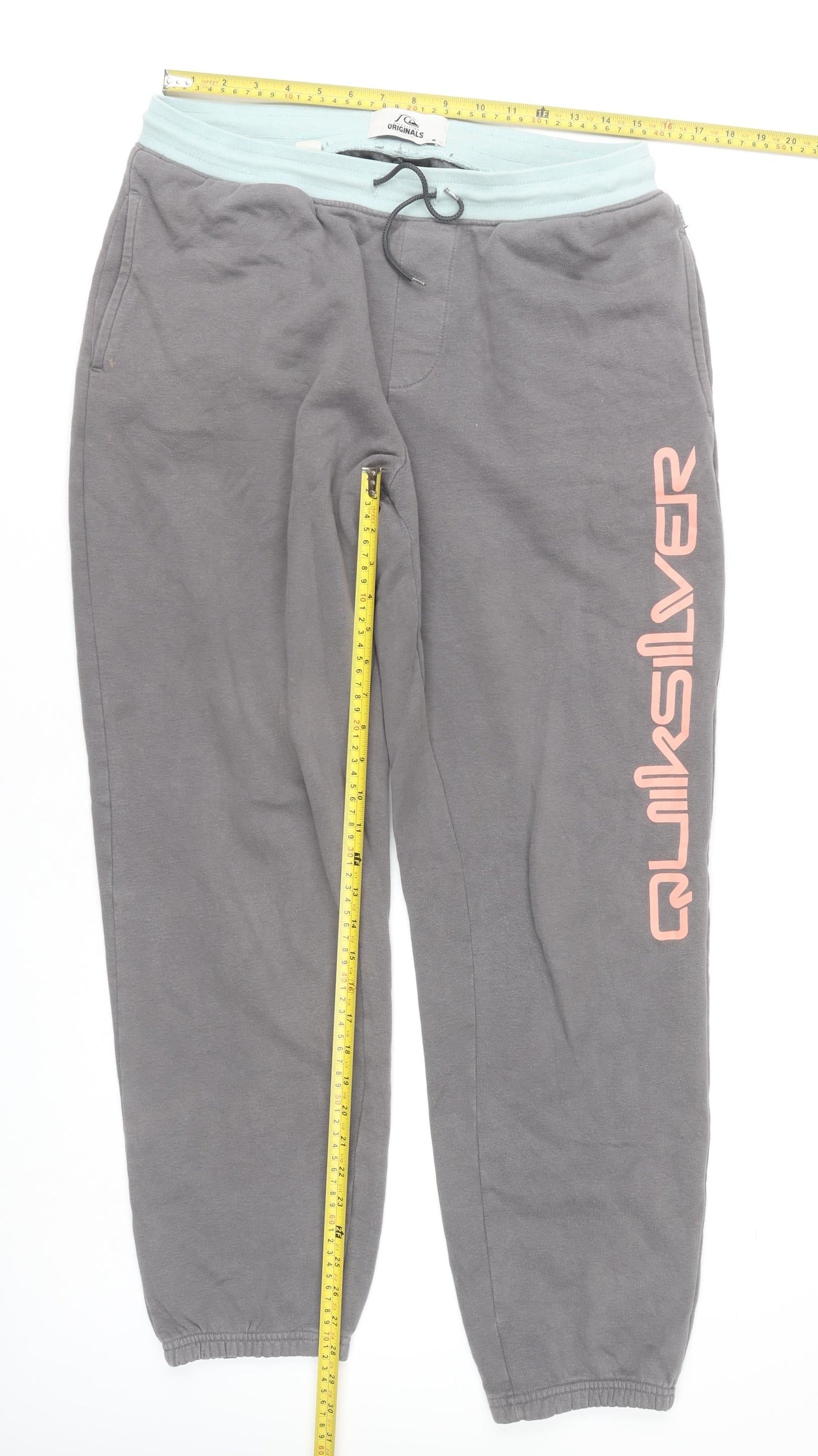 Quiksilver Unisex Grey Jogger Sweatpants M Cotton Blend
