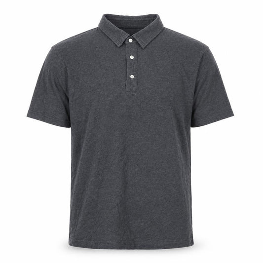 JACHS New York Men’s Grey Pima Cotton Blend Polo Shirt L