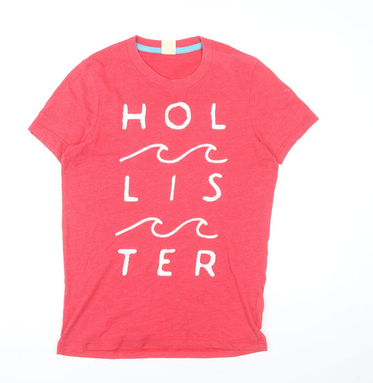 Hollister Women’s Red Short Sleeve Crew Neck T-Shirt Size M
