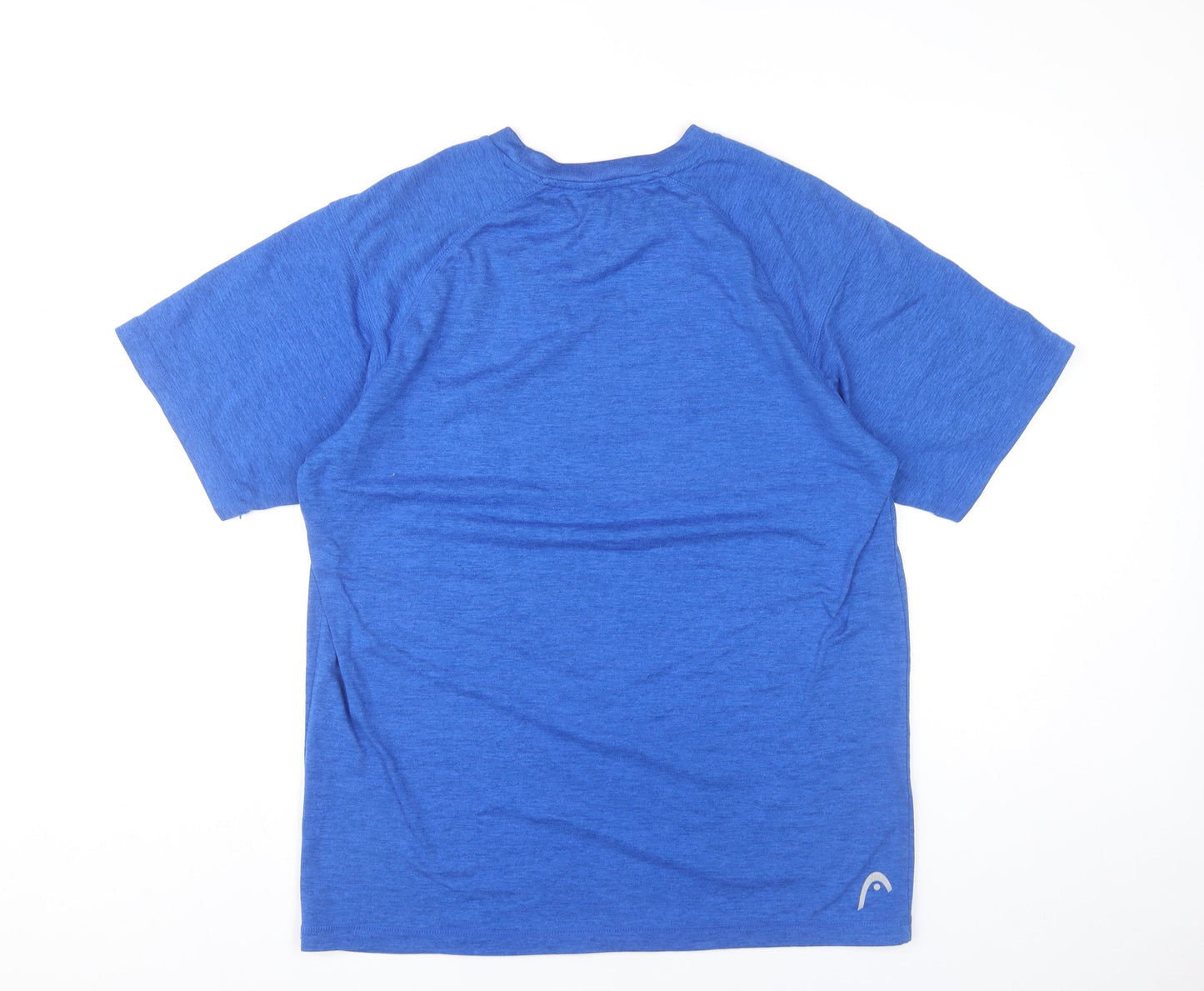 HEAD Men Blue Medium Athletic Crew Neck Sports T-Shirt
