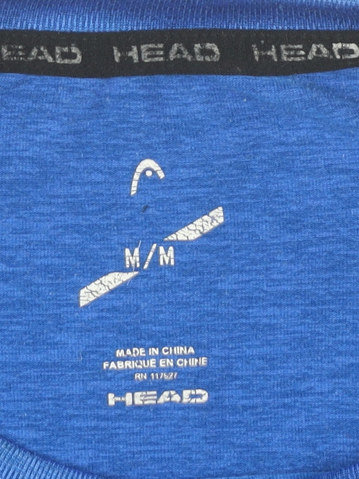 HEAD Men Blue Medium Athletic Crew Neck Sports T-Shirt