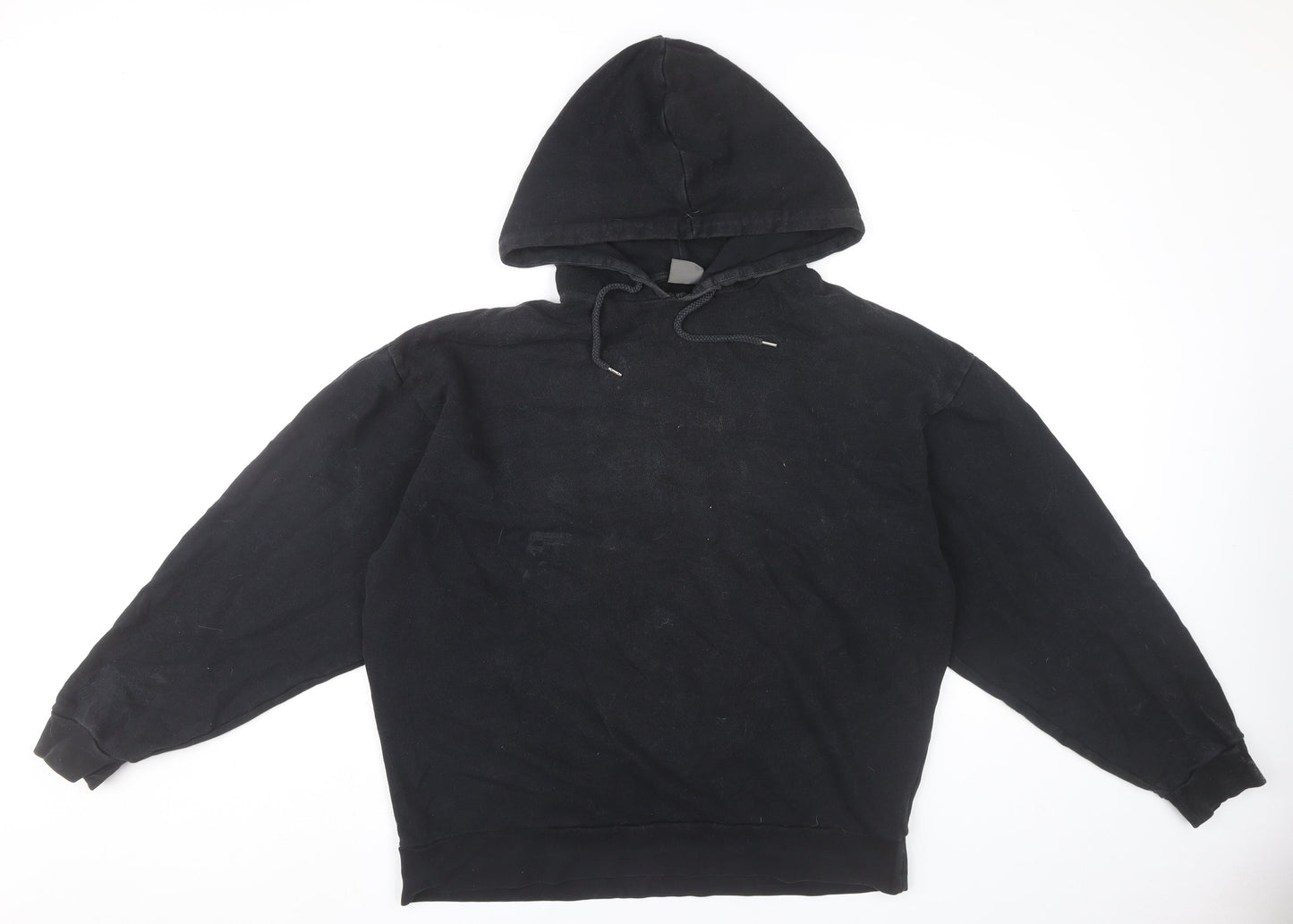 ASOS Men’s Black Pullover Hoodie Medium Graphic Print Retro Style