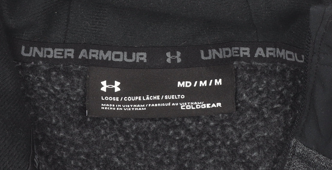 Under Armour Men’s Grey Full Zip Hoodie Size M ColdGear Sportswear