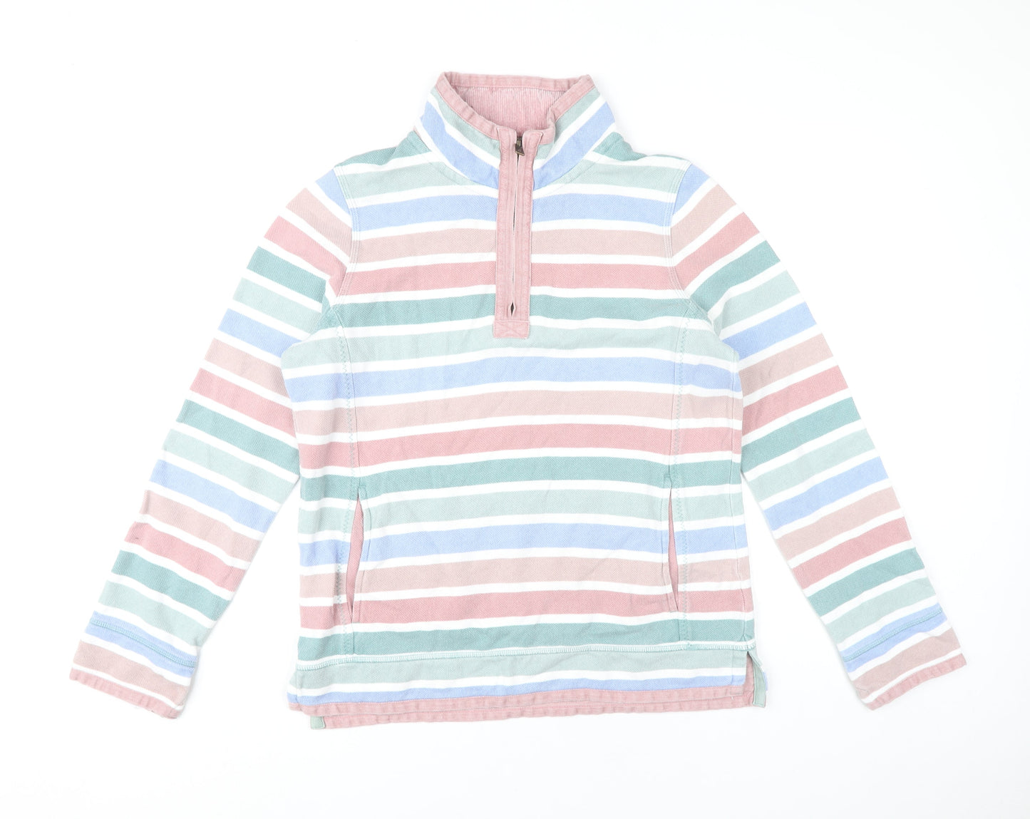 Fat Face Womens Multicoloured Stripe Cotton Sweatshirt Size 14