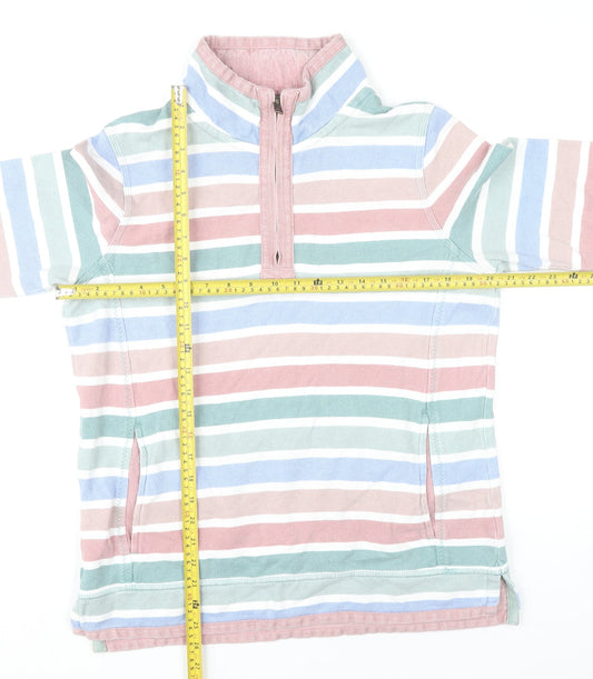 Fat Face Womens Multicoloured Stripe Cotton Sweatshirt Size 14