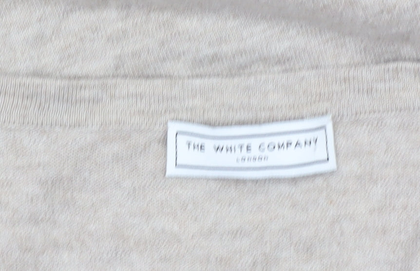 The White Company Women’s Beige Tank Top M Cotton Cashmere Scoop Neck