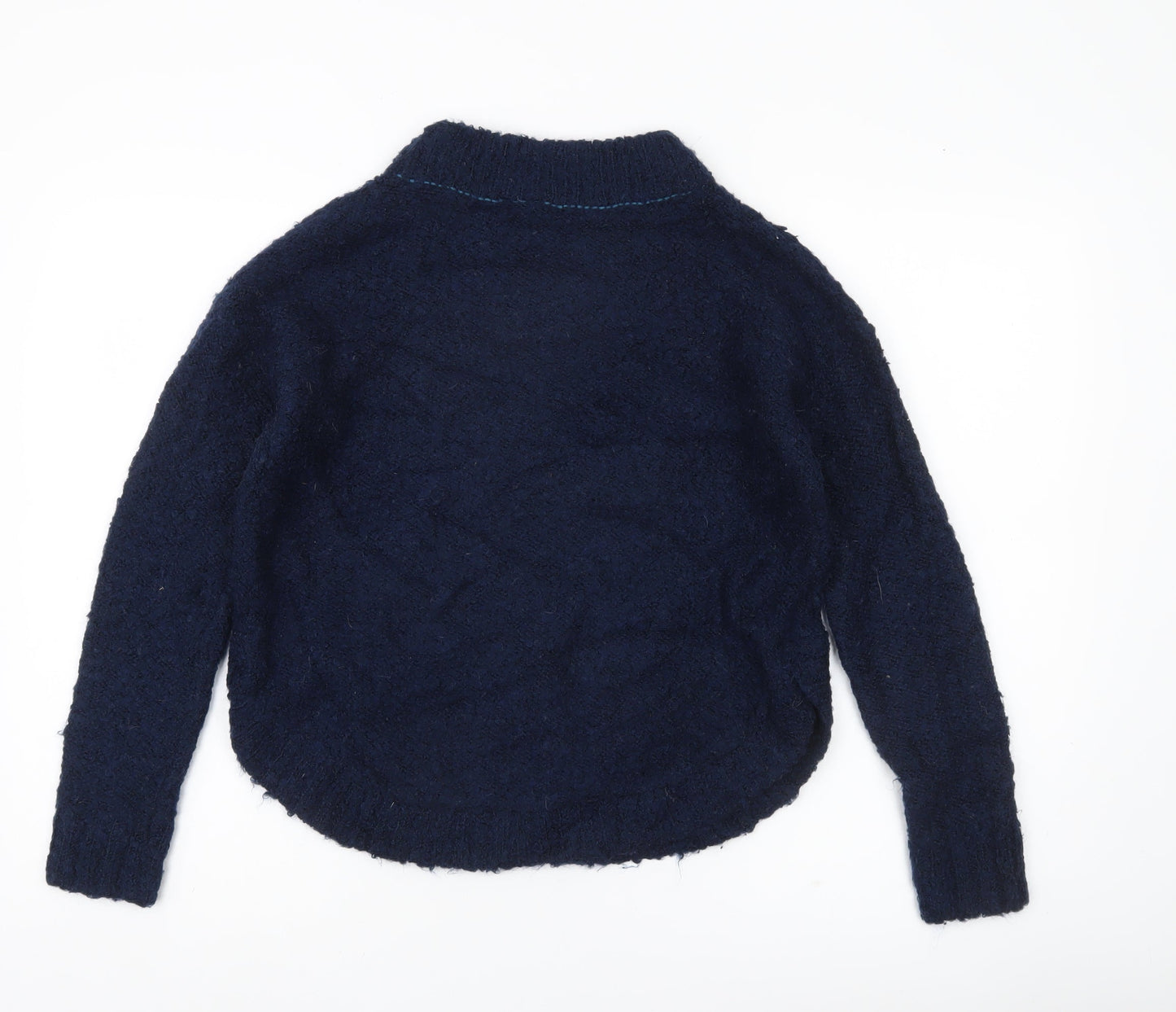 White Stuff Women’s Blue Chunky Knit Jumper Size 12 Pullover