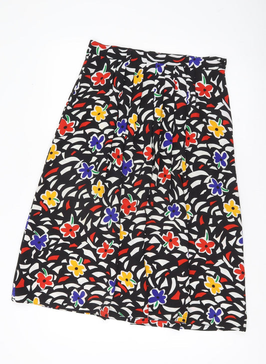 Windsmoor Womens Multicoloured Floral Pleated Skirt Size 14
