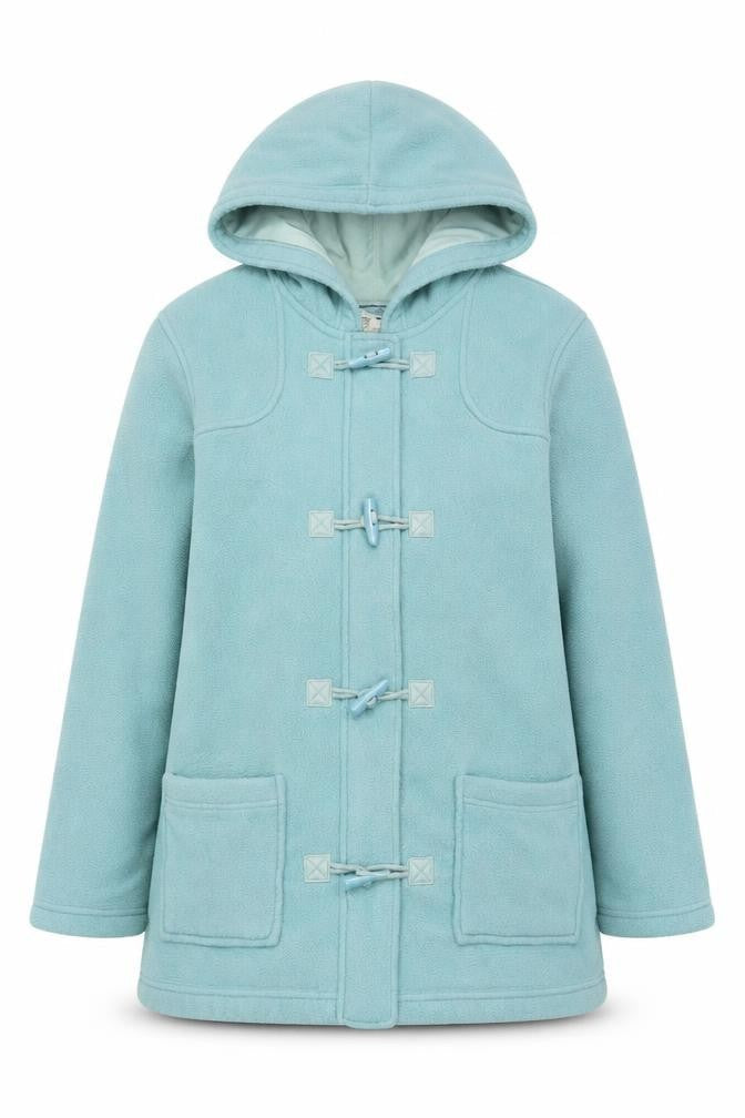 Marks and Spencer Women’s Blue Fleece Toggle Hooded Coat UK 12
