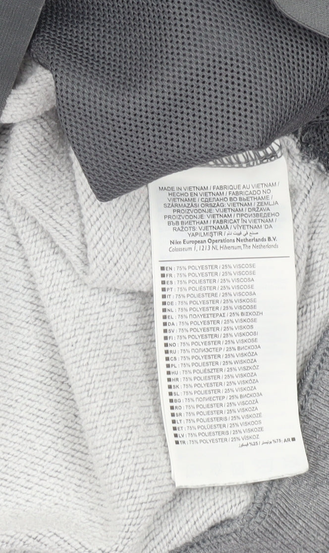 Nike Women’s Grey Dri-Fit Sweatshirt Small Pullover Long Sleeve