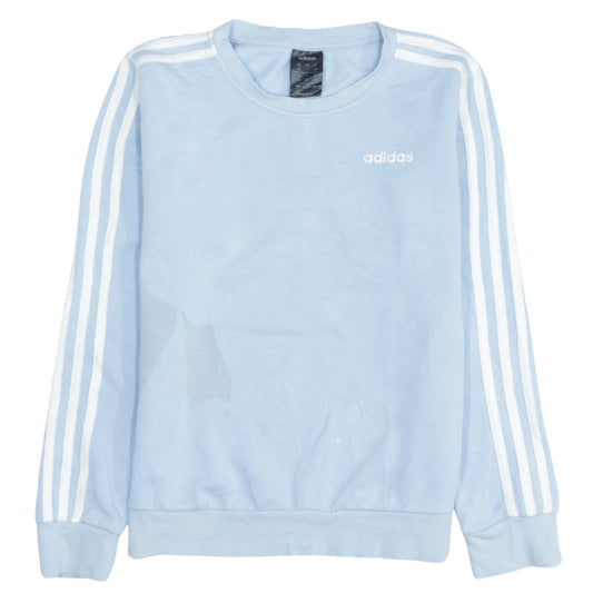 Adidas Women’s Blue Pullover Sweatshirt Size S Logo Sportswear
