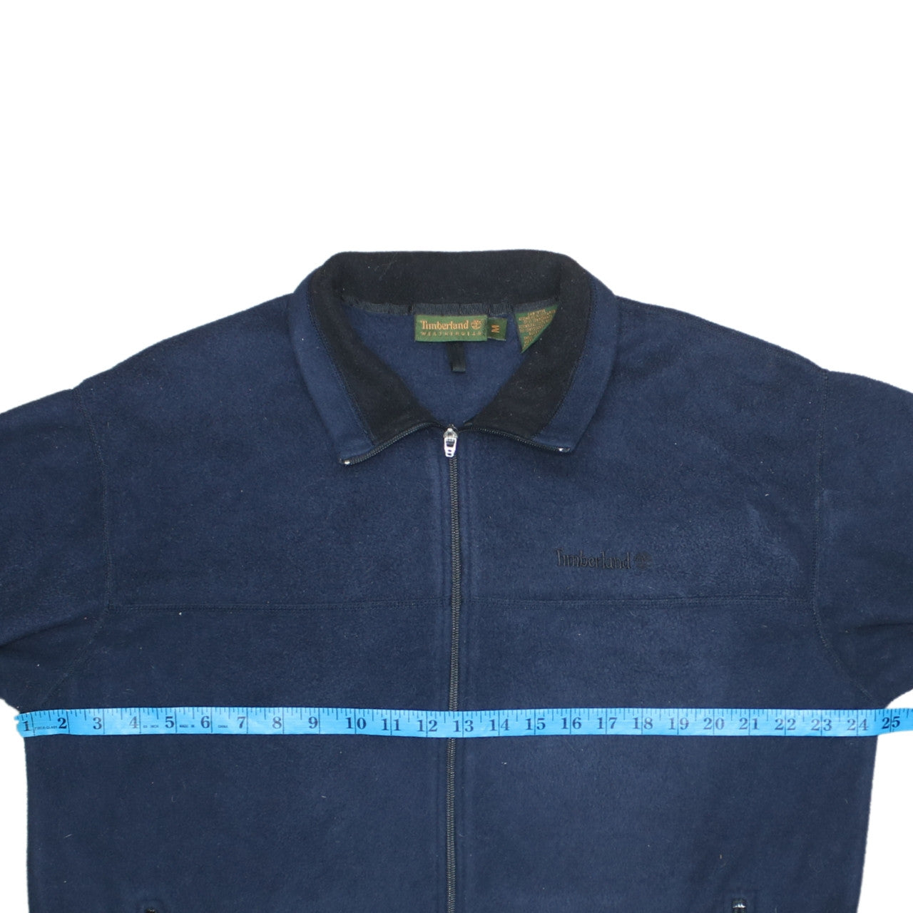 Timberland Mens Blue Fleece Jacket Size M Full Zip Outdoor Casual