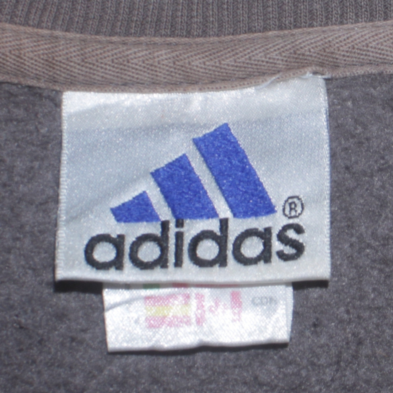 Adidas Men’s Grey Pullover Sweatshirt Size S Crew Neck Logo