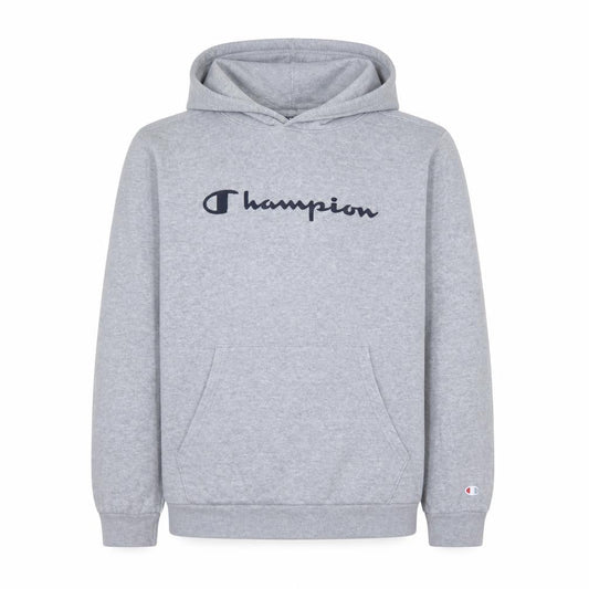 Champion Boys Grey Pullover Hoodie 15-16Y Logo Long Sleeve Sweatshirt