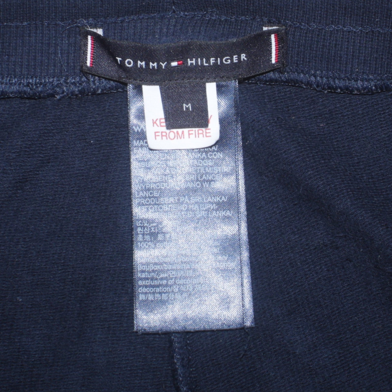 Tommy Hilfiger Men’s Blue Joggers Size M Cotton Casual Tapered Fit