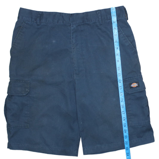 Dickies Mens Blue 34 Cargo Shorts Cotton Canvas Workwear